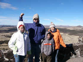 on top of Capuline Volcano